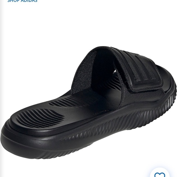 Adidas Adults' Alphabounce 2.0 Black Slide Sandals Sz 8 Men 9 Women - Picture 2 of 5